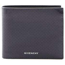 Carteira de couro 4G clássica Givenchy preta Preto
