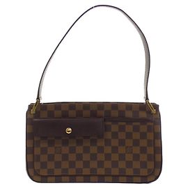 Bolsa de Ombro Damier Abbesses da Louis Vuitton Marrom