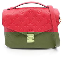 Louis Vuitton-Louis Vuitton Pochette Metis Monogram Empreinte 2way Bag-Red