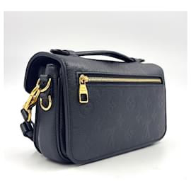 Louis Vuitton-Louis Vuitton Pochette Metis EW RFID Shoulder Bag-Black