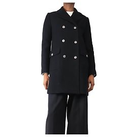 Bonpoint Abrigo negro de doble botonadura - talla XS Negro