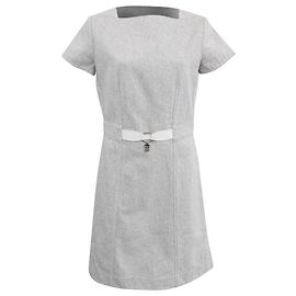 Robe Mini A-Line Hermès en Coton Blanc Blanc Écru