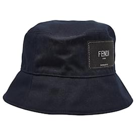 Fendi-Chapéu bucket de algodão Fendi-Azul