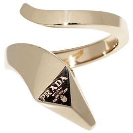 Prada K18YG Goldschlangenring Golden Metallisch