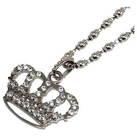 Dolce & Gabbana Collier Pendentif Couronne Dolce&Gabbana Argenté Métallisé