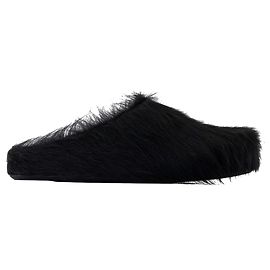 Fussbett Sabot Mules - Marni - Leather - Black Black