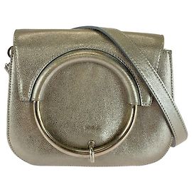 Pochette in Pelle Furla con Tracolla Argento Metallico