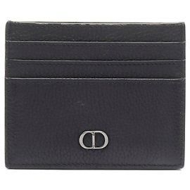 Dior Leather CD Icon Card Holder Black