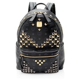 MCM Visetos Sac à dos Stark Medium Studded Noir