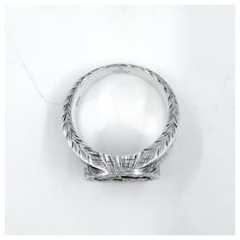 Gucci-GUCCI Silver Interlocking G Ring-Silvery,Metallic