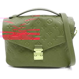 Louis Vuitton-Bolsa Pochette Metis MM em couro Monogram Empreinte Louis Vuitton-Vermelho