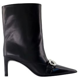 Heeled Belt Boots - Coperni - Leather - Black Black