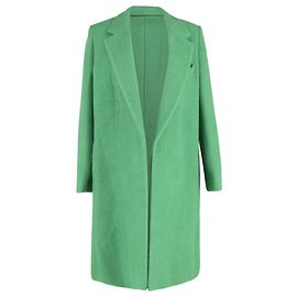 El abrigo Demi Open de The Row en lana de alpaca verde Verde
