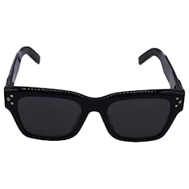 Dior CD Diamond S21 Rectangular Sunglasses in Black Acetate Black