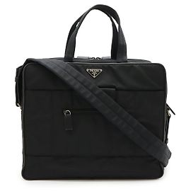 Prada Nylon/Leder 2WAY Aktentasche Schwarz