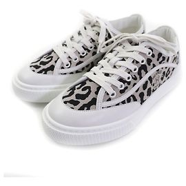 Baskets Amplime Toile H d'Hermès Blanc Autre