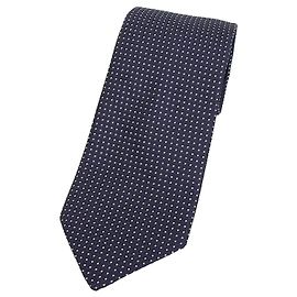 Corbata de seda Emporio Armani Azul Azul marino