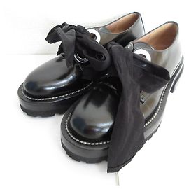 Chaussures Derby en cuir avec ruban Marni Noir