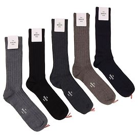 Autre Marque Berluti Wool Socks Set Black