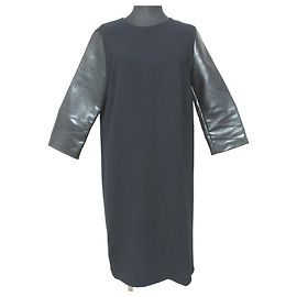 Stella Mc Cartney Veganlederkleid von Stella McCartney Schwarz