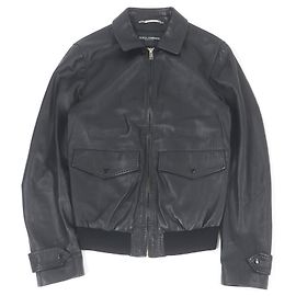 Dolce & Gabbana Dolce&Gabbana Lamb Leather Jacket Black