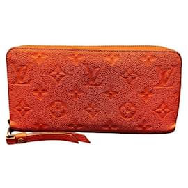 Louis Vuitton-Louis Vuitton Zippy Wallet Monogram Long Wallet-Red