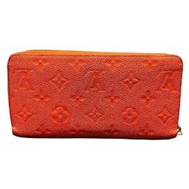 Louis Vuitton-Louis Vuitton Zippy Wallet Monogram Long Wallet-Red