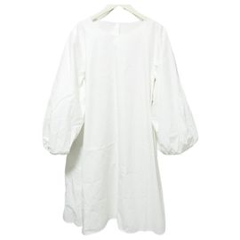 Autre Marque Robe Longue Évasée Merlette Blanc