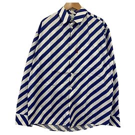 Camicia a Righe Kenzo a Maniche Lunghe Bianco Blu