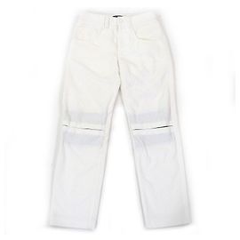 Pantalones de pana con parche de cuero Gaston V de Louis Vuitton Blanco
