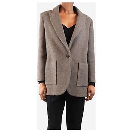 Ba&Sh Giacca in misto lana marrone - taglia XS Marrone