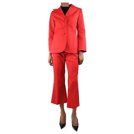 Autre Marque Completo in misto cotone rosso - taglia UK 8 Rosso