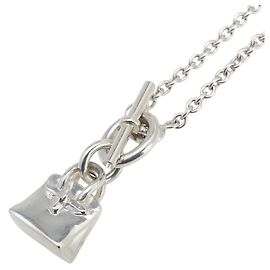 Collier Amulette Toggle Hermès Birkin en Argent Autre
