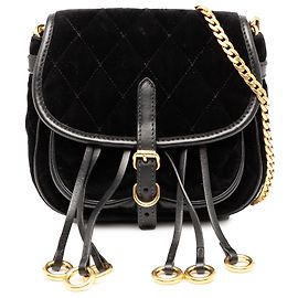 Prada Borsa a tracolla Impuntu Velluto Corsaire Nera Nero