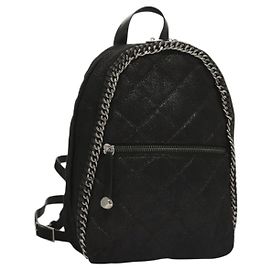 Stella Mc Cartney Stella McCartney Falabella Flap Pocket Backpack Shaggy Deer Black