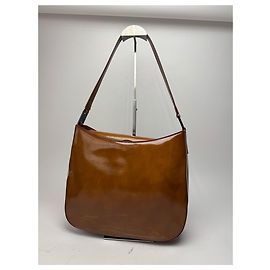Bolso de cuero charolado vintage de Givenchy marrón Castaño