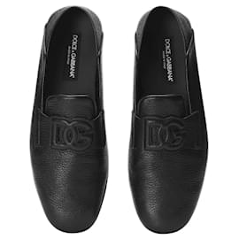 Dolce & Gabbana-Dolce and Gabbana Deerskin driver shoes-Black