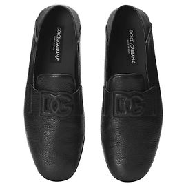 Dolce & Gabbana Sapatos de motorista em couro de cervo da Dolce e Gabbana Preto