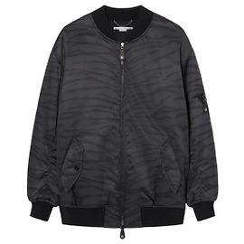 Stella Mc Cartney Giacca Bomber con Stampa Tigre Stampa leopardo