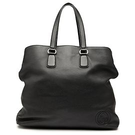 Tote aperto Soho in pelle nera Gucci Nero