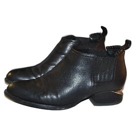 Alexander Wang Kori ankle boots black leather Black