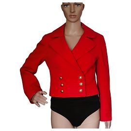 Autre Marque Roger and Jean Gainon Red Wool Jacket Red