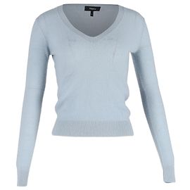 Theory Pull en V en laine bleu clair Bleu Bleu clair