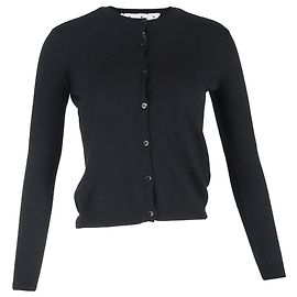 RED Valentino Buttoned Cardigan in Black Wool Black