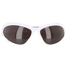 Gafas de sol Cat-Eye Balenciaga Wire BB0232S en acetato blanco Blanco