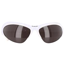 Balenciaga-Óculos de sol Cat-Eye Balenciaga Wire BB0232S em acetato branco-Branco