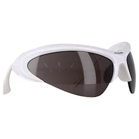 Balenciaga-Óculos de sol Cat-Eye Balenciaga Wire BB0232S em acetato branco-Branco