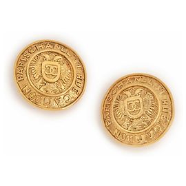 Orecchini Vintage Chanel della metà degli anni '80 D'oro