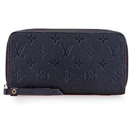Louis Vuitton-Louis Vuitton Zippy Wallet Monogram Empreinte Long Wallet-Blue