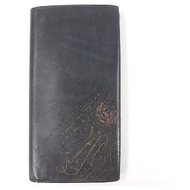 Berluti Scritto Leather Wallet Black